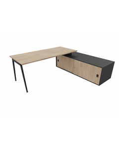 Schreibtisch mit Sideboard 'Impresario' - Breite 224 cm