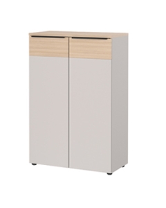 Büroschrank 3 OH 'Asturia' - Kaschmir und Lindbergeiche