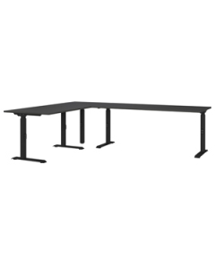 Höheneinstellbarer Eckschreibtisch 'Milano' - 260 x 200 cm