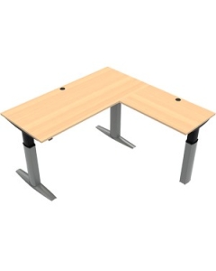 Elektrischer Steh-Sitz-Eckschreibtisch 'ConSet 501-23' - 180 x 180 cm