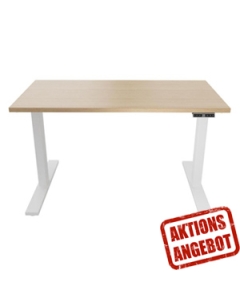 Steh-Sitz-Tisch Bisley 'E-WonderTech' - 140 x 60 cm