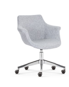 Designstuhl 'Nost-Kaika-2' - Fußkreuz mit Rollen