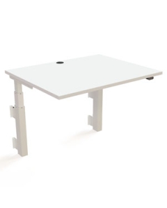 Kleiner Wandschreibtisch mit Motor 'ConSet 501-39' - 100 x 80 cm