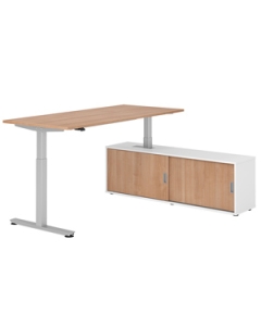Steh-Sitz-Tisch mit Sideboard 'Hit-Jive Modern' - 180 x 160 cm
