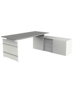 Schreibtisch mit Sideboard 'B-Format'