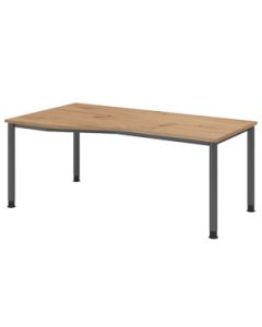 4-Fuß Schreibtisch Freiform 180 cm 'Hit-Hambo'