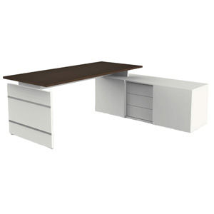 Schreibtisch mit Sideboard 'B-Format'