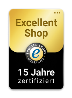 Trusted Shops - Excellent Shop Award - 15 Jahre
