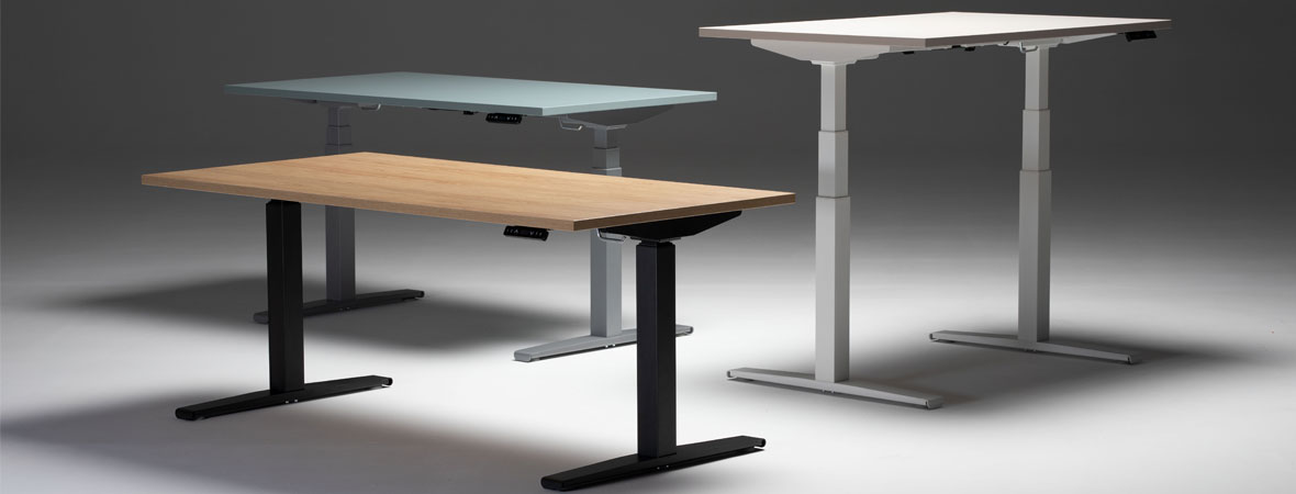 Büromöbel-Serie Steh-Sitz-Tische 'Upward3 Pro'