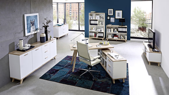 Büromöbel-Serie Home-Office 'Nordy'