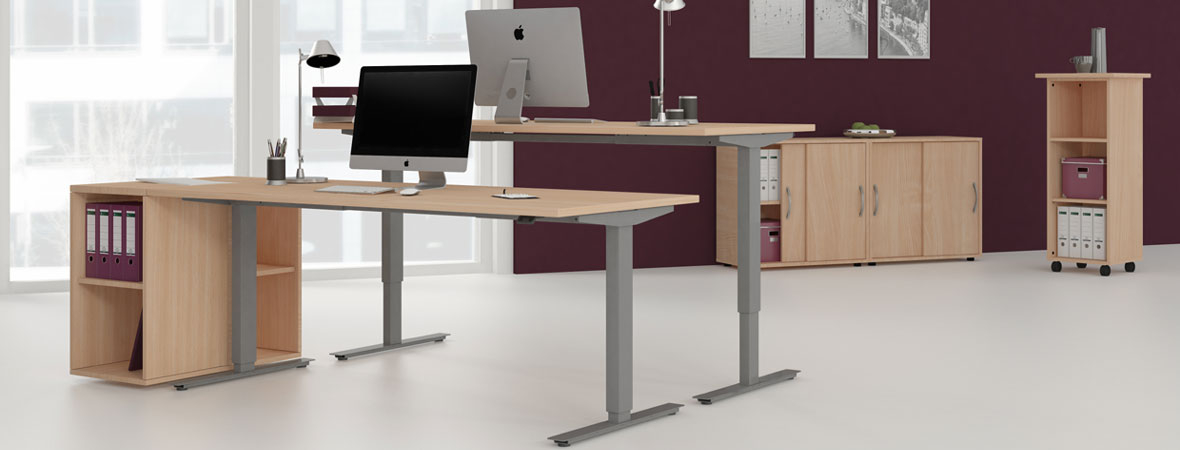 Büromöbel-Serie Steh-Sitz-Tische 'Smart-Elektro' Büromöbel-Serie Steh-Sitz-Tische 'Smart-Elektro'