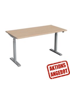 Aktions-Angebot: Höhenverstellbarer Schreibtisch 'Click-Elektro' - 160 x 80 cm
