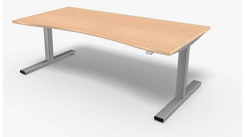 Steh-Sitz-Schreibtisch Compact 'NZ10' - 180 cm breit