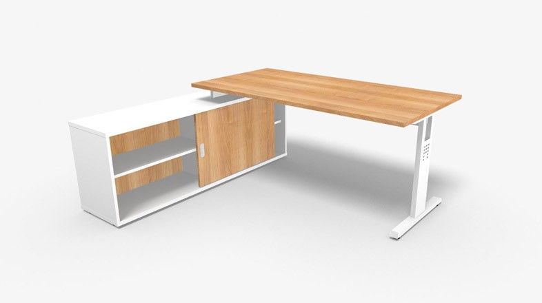 Buroschreibtisch Mit Sideboard Hit Ohio 160 X 80 Cm